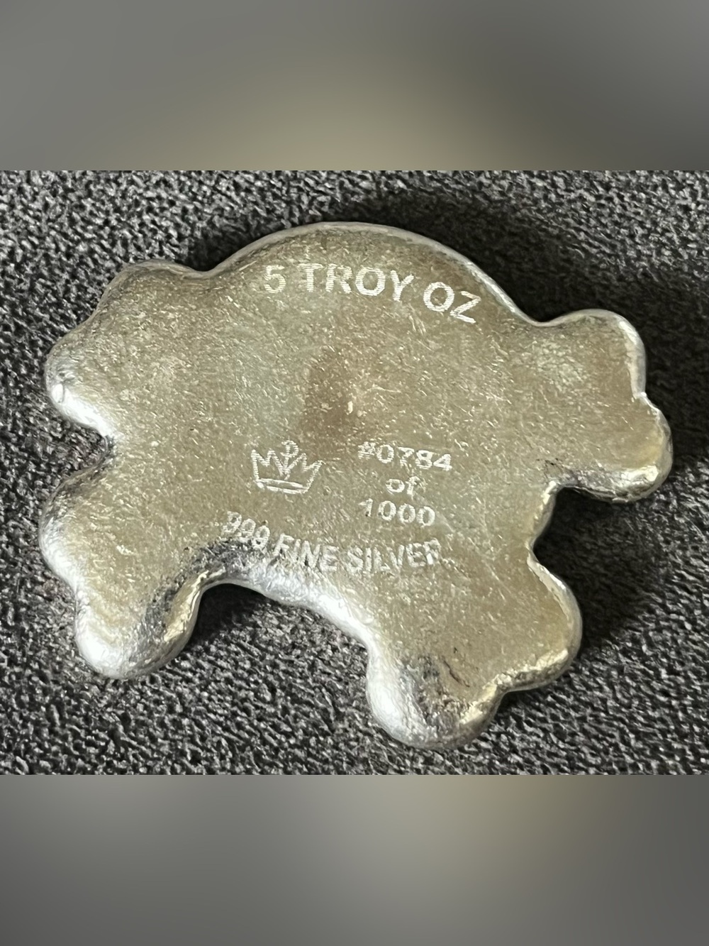 .999 Fine Silver 5 Troy Oz Bullion Collectible - Monarch Precious Metals #0784